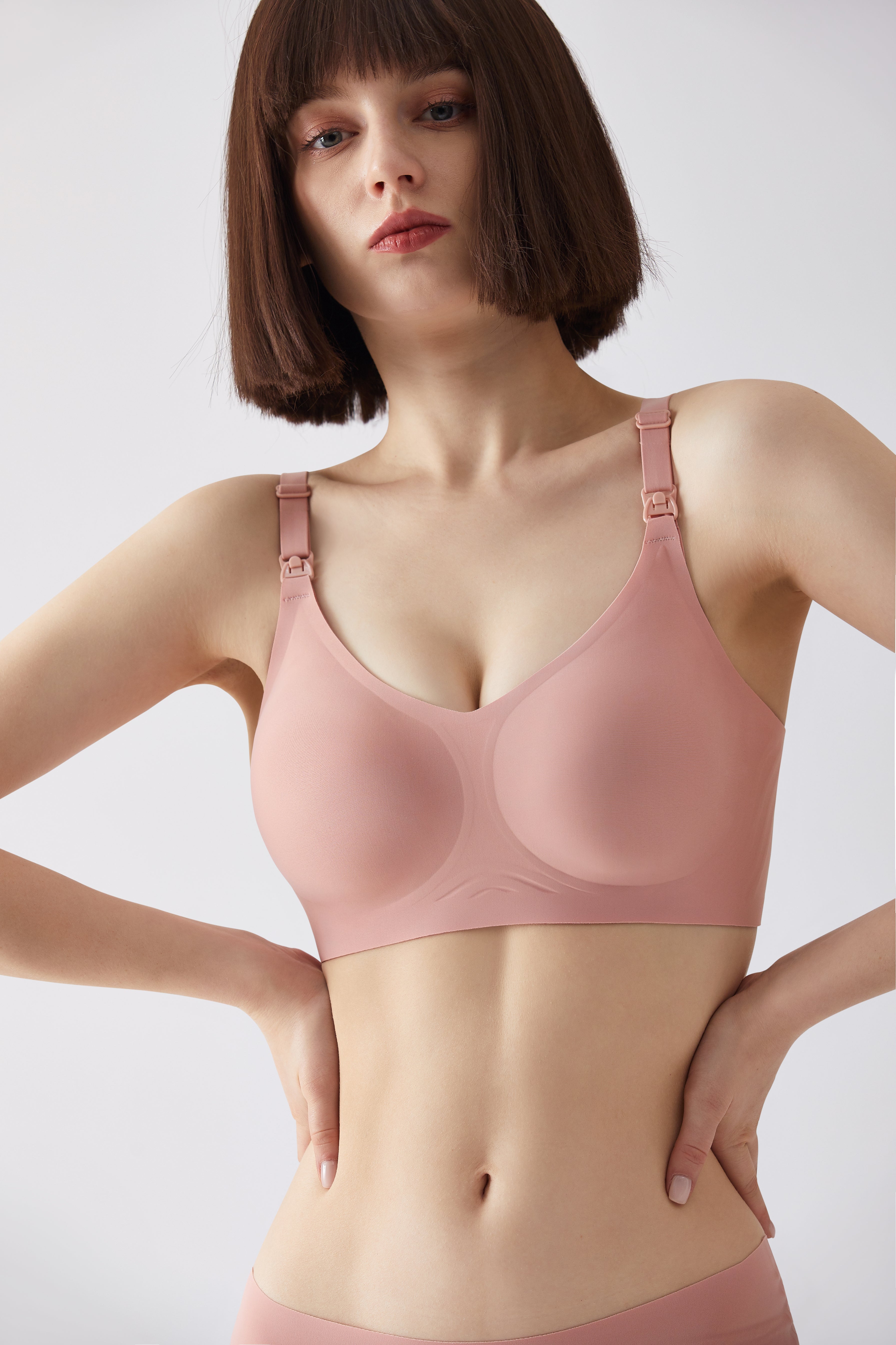 Smooth Nursing Bras for Breastfeeding Maternity Bra for Pregnancy Seamless Comfortable Bralettes with Bra Extenders