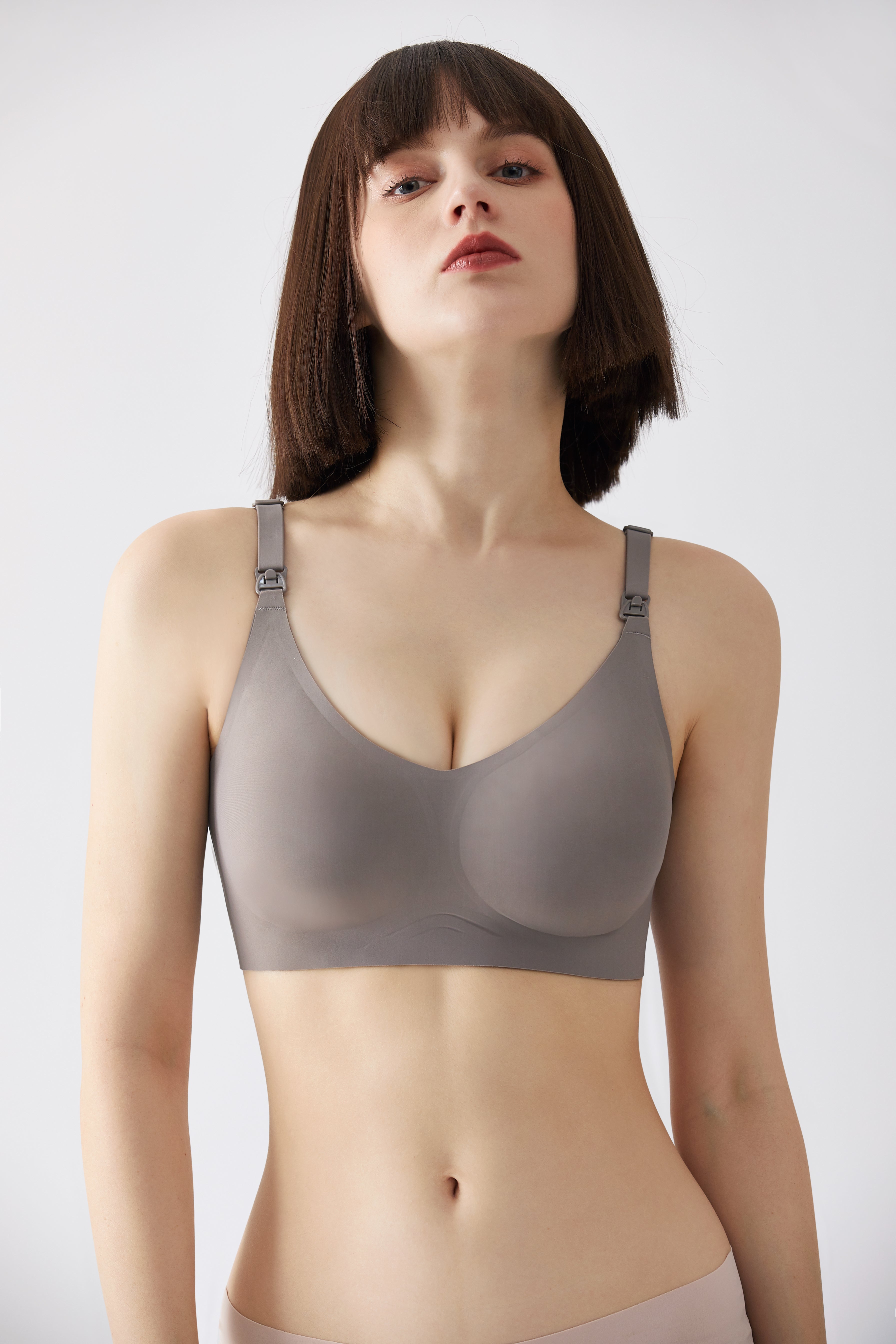 Smooth Nursing Bras for Breastfeeding Maternity Bra for Pregnancy Seamless Comfortable Bralettes with Bra Extenders